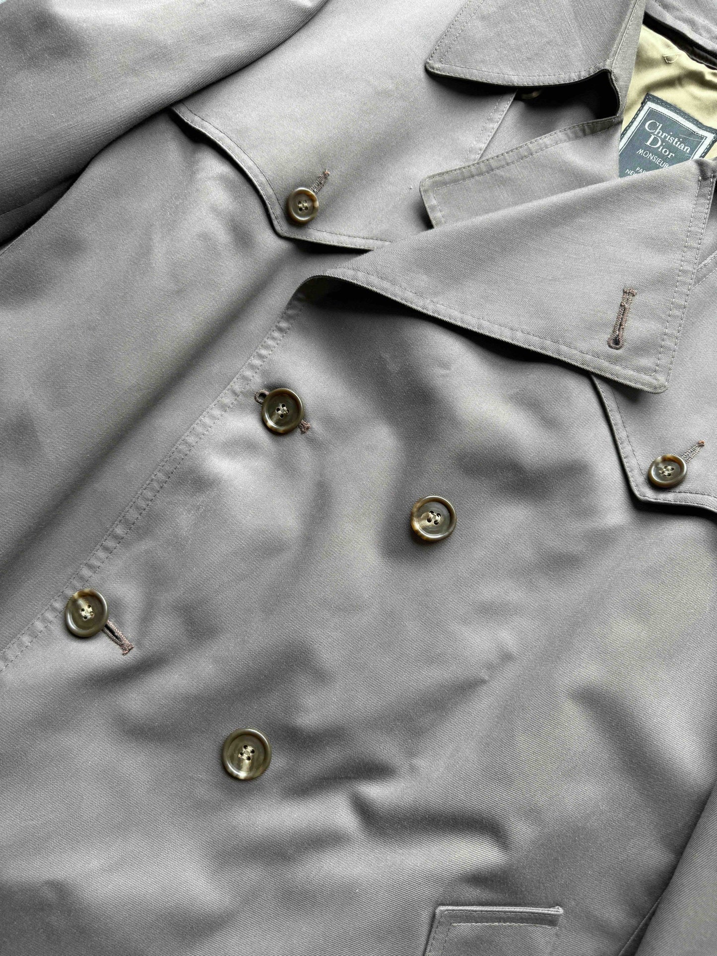 Vintage Christian Dior Monsieur trench coat 44R