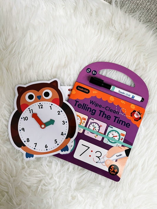 可擦写时钟篇 Wipe-clean Telling the Time
