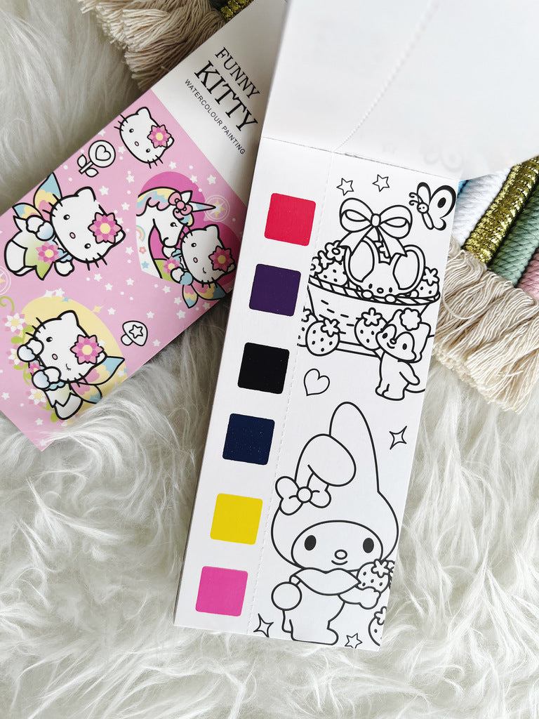 Sanrio watercolour booklet