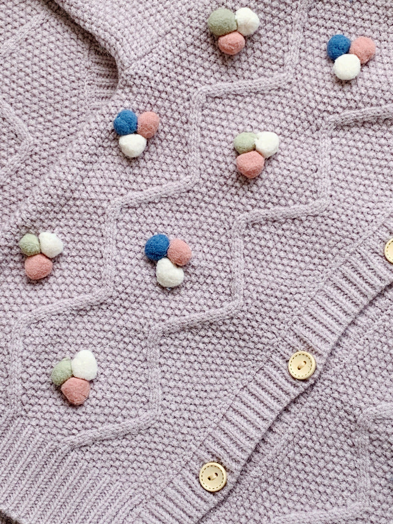 Pernille pom pom cardigan