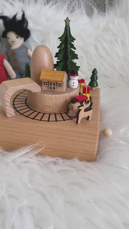 Christmas musical train carousel