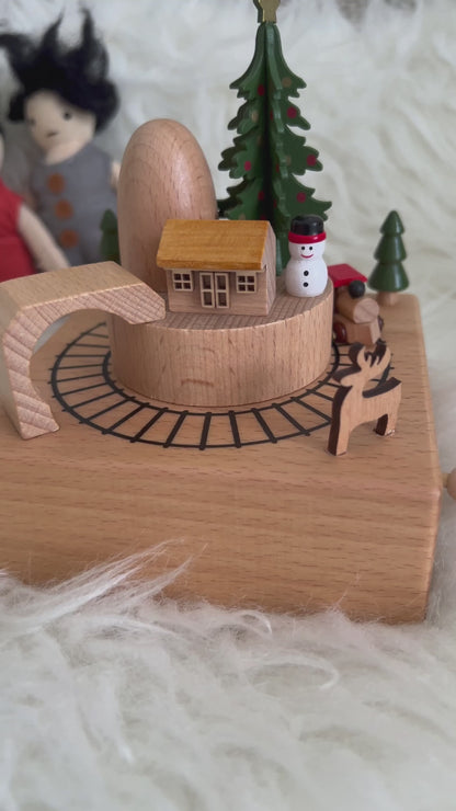 Christmas musical train carousel